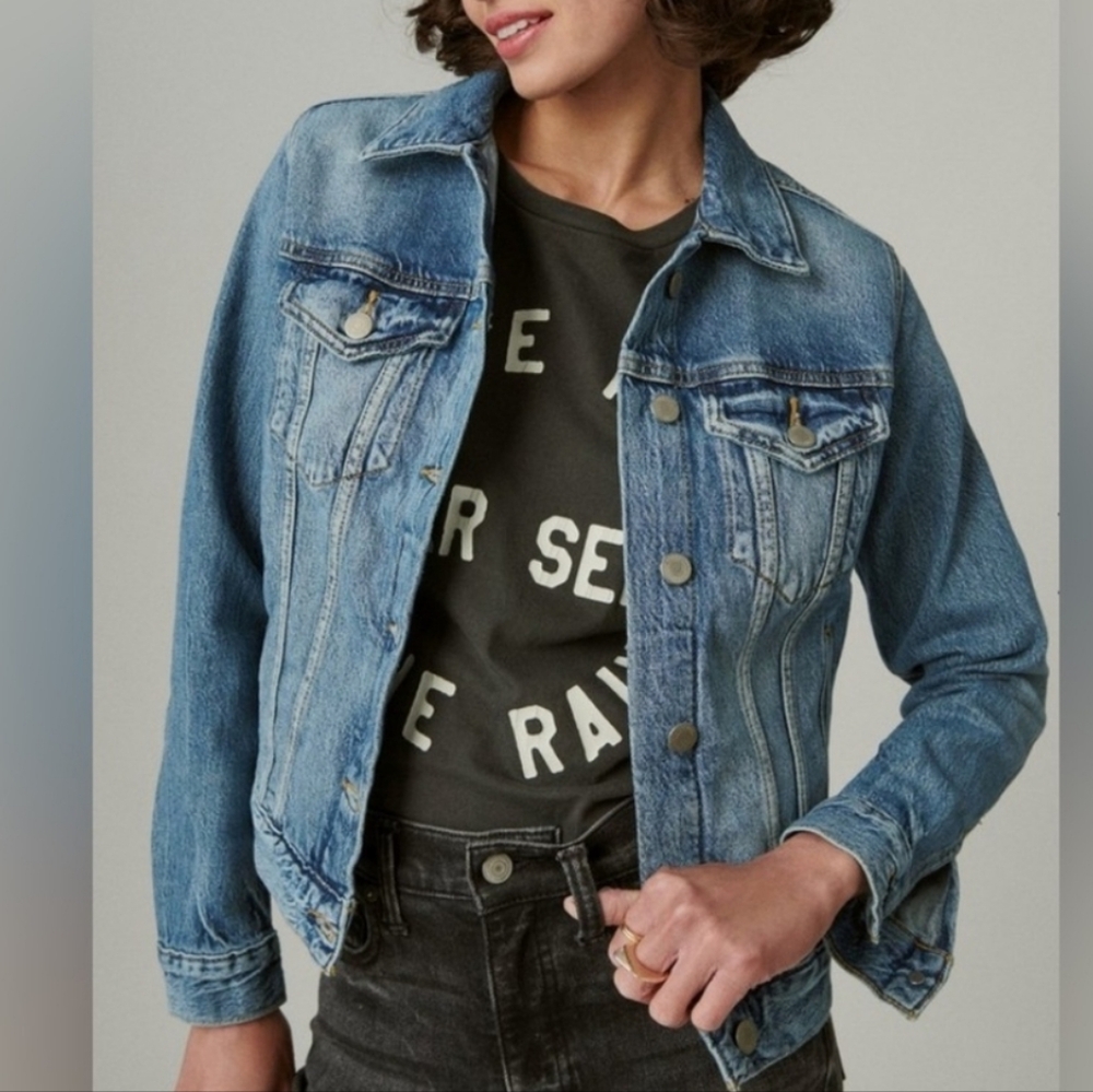 Lucky Brand Light Blue Denim Jacket